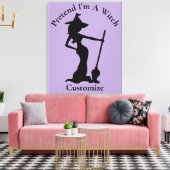 私が魔女のサンダー_コーブのふりをする キャンバスプリント (インサイチュ (リビング))