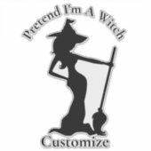 私が魔女のサンダー_コーブのふりをする シール (正面)