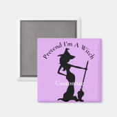 私が魔女のサンダー_コーブのふりをする マグネット (正面/裏面)