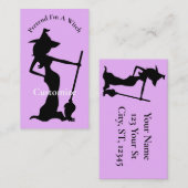 私が魔女のサンダー_コーブのふりをする 名刺 (正面/裏面)