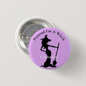 私が魔女のサンダー_コーブのふりをする 缶バッジ (正面&裏面)