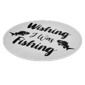 私が魚釣りおもしろい引用文 カッティングボード (角)