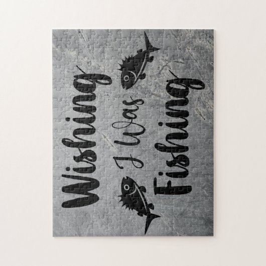 私が魚釣りおもしろい引用文 ジグソーパズル (縦)