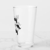 私が魚釣りおもしろい引用文 タンブラーグラス (左)