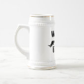 私が魚釣りおもしろい引用文 ビールジョッキ (左)