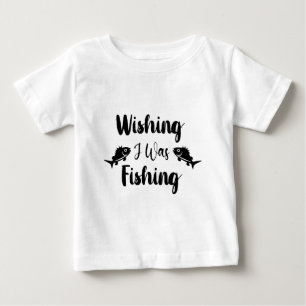 私が魚釣りおもしろい引用文 ベビーTシャツ