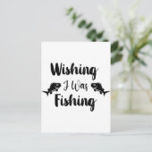 私が魚釣りおもしろい引用文 ポストカード (スタンド正面)