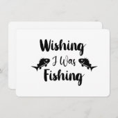 私が魚釣りおもしろい引用文 招待状 (正面/裏面)