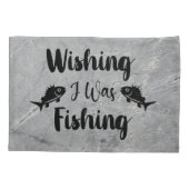 私が魚釣りおもしろい引用文 枕カバー (裏面)