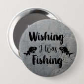 私が魚釣りおもしろい引用文 缶バッジ (正面&裏面)