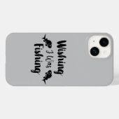 私が魚釣りおもしろい引用文 Case-Mate iPhoneケース (裏面 (横))