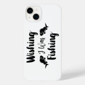 私が魚釣りおもしろい引用文 Case-Mate iPhoneケース (裏面)