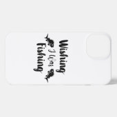 私が魚釣りおもしろい引用文 iPhoneケース (裏面横)