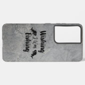 私が魚釣りおもしろい引用文 SAMSUNG GALAXYケース (左側面)