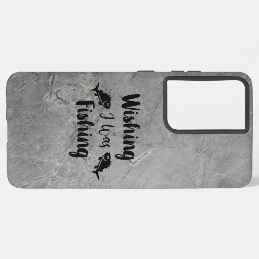 私が魚釣りおもしろい引用文 SAMSUNG GALAXYケース (左側面)