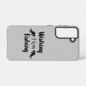 私が魚釣りおもしろい引用文 SAMSUNG GALAXYケース (裏面横)