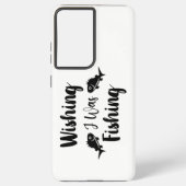 私が魚釣りおもしろい引用文 SAMSUNG GALAXYケース (裏面)