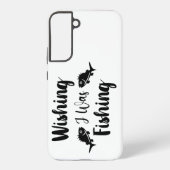 私が魚釣りおもしろい引用文 SAMSUNG GALAXYケース (裏面)