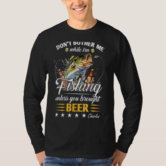 私が魚釣りの間は Tシャツ (正面)
