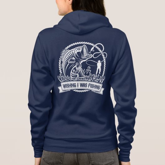 私が魚釣り パーカ (裏面)