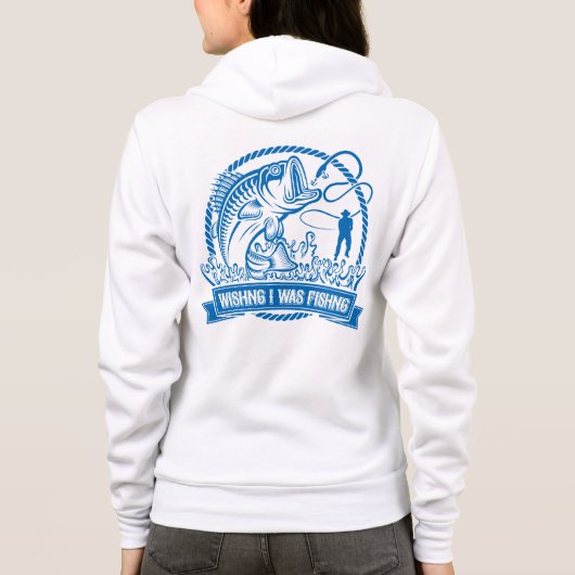 私が魚釣り パーカ (裏面)