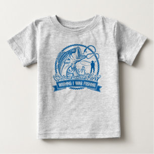 私が魚釣り ベビーTシャツ