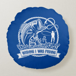 私が魚釣り ラウンドクッション