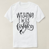 私が魚釣り Tシャツ (デザイン正面)