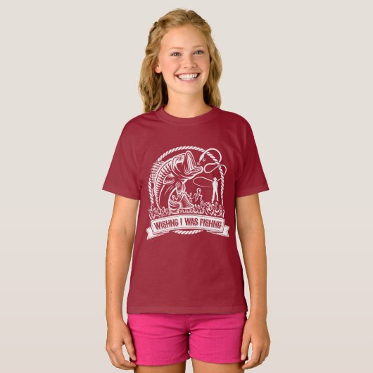 私が魚釣り Tシャツ (正面フル)