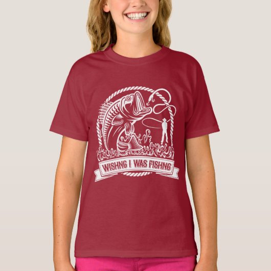 私が魚釣り Tシャツ (正面)