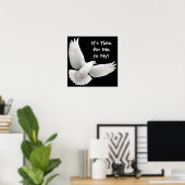 私が鳩ポスターを飛ぶ時間 ポスター (ホームオフィス)