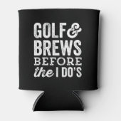 私が黒いバチュラーパーティをする前にゴルフとブレス 缶クーラー (正面)
