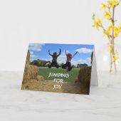 私が1年も年を取るたびに – あなたもする!!! カード (黄色い花)