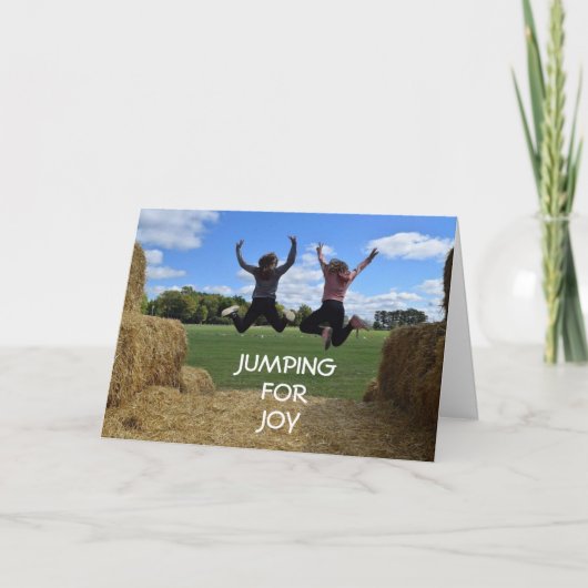 私が1年も年を取るたびに – あなたもする!!! カード (正面)