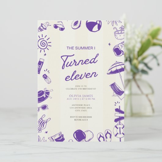 私が11歳の誕生日を迎えた夏 招待状 (スタンド正面)