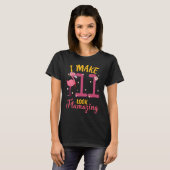 私が11見た目がかわいいフラミンゴ11歳の誕生日 Tシャツ (正面フル)