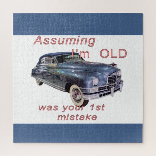 私が1948年パッカードのヴィンテージカーだと仮定 ジグソーパズル (縦)