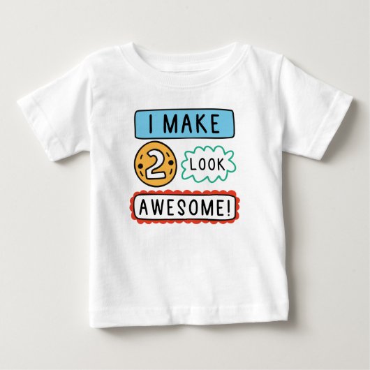 私が2人を素敵に見せる ベビーTシャツ (正面)