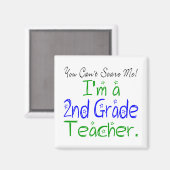 私が2年生の先生かわいい マグネット (正面/裏面)