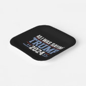 私が2024年のことわざトランプ選挙だった時 ペーパープレート (傾斜あり)