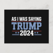 私が2024年のことわざトランプ選挙だった時 ポストカード (正面)