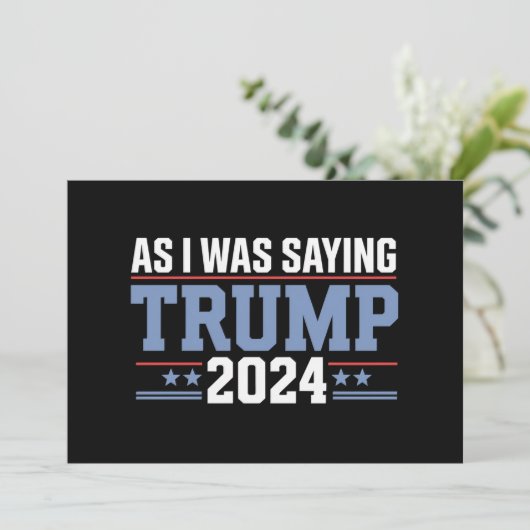 私が2024年のことわざトランプ選挙だった時 招待状 (スタンド正面)