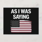 私が2024年のことわざ政治おもしろいトランプだった時 ポストカード (正面)