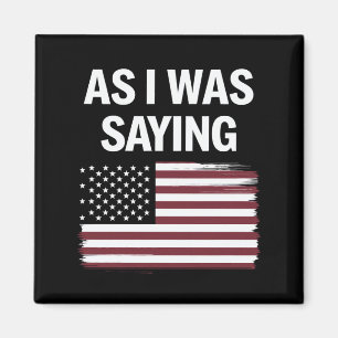 私が2024年のことわざ政治おもしろいトランプだった時 マグネット