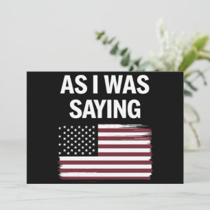 私が2024年のことわざ政治おもしろいトランプだった時 招待状