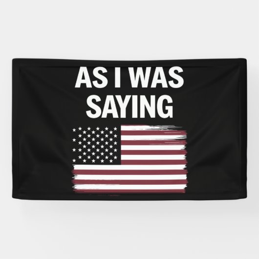 私が2024年のことわざ政治おもしろいトランプだった時 横断幕 (横)