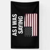 私が2024年のことわざ政治おもしろいトランプだった時 横断幕 (縦)