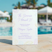 私が21歳になった夏の誕生日 招待状