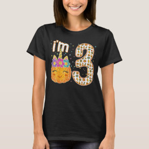 私が3歳の子供たちUnicorn Pumpkin Halloween Tシャツ
