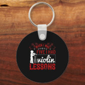 私が5歳の時、バイオリンのレッスンを受けた キーホルダー (正面)